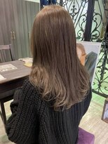 マイ ヘア デザイン 岡崎(MY hair design) 斜めバング/グレージュカラー/シルキーベージュ/岡崎