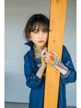 マイ ヘア デザイン 岡崎(MY hair design) 前髪/マチルダボブ/ピンクベージュ/インナーグレージュ/岡崎