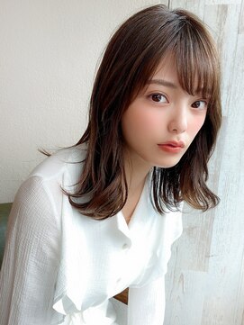 アフロート ディル(AFLOAT D'L) 大人かわいい 2wayバング  グレージュ くびれヘア 髪質改善