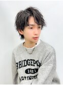 メンズナチュラルウルフツイストスパイラルパーマ横浜