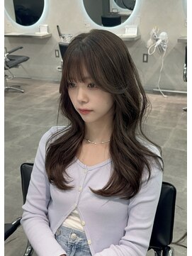 ジーニー 千葉(GENiE) 韓国くびれヘア/グレーベージュ/顔周り【佐藤詩門】