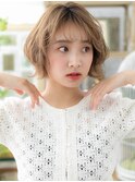 ハイトーンカラー小顔金髪ショートボブTb6戸田公園20代30代40代