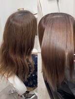 ボクノ 5号店 四天王寺前夕陽ヶ丘(bokuno)&nbsp;髪質改善縮毛矯正 before after