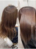 髪質改善縮毛矯正 before after