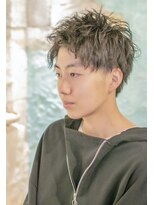 クレドガーデン 柏(CRED GARDEN) メンズショート2ブロックソフトスパイキーパーマ10代20代30代