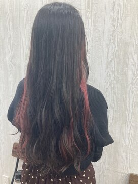 テーラヘアー つくば研究学園店(TELA HAIR) インナーピンク【TELA HAIR つくば研究学園】