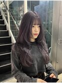 grey purple / layer cut