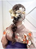 人気な編みおろしヘア