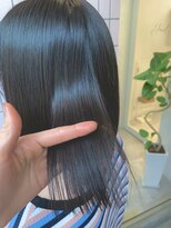 ハイル(Heil)&nbsp;マットブラック/縮毛矯正/透け感カラー/ナチュラルストレート