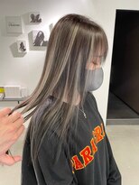 キング(K!ng)&nbsp;縮毛矯正髪質改善ハイライトレイヤーカット枚方美容室エクステ