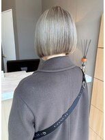 ユウヘアー 千代田橋店(U Hair)&nbsp;重めボブ×ベージュ