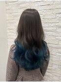 #グラデーションカラー #ケアブリーチ #ブルー