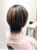 マッシュウルフ/ハイライト/インナーカラー/レイヤーカット