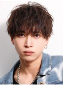 【シャープパーマ】束感ヘア ラウンドマッシュ