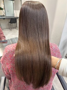 ハオ(hao) 【hao渋谷】カーキブラウン×ラフロング