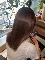 ヘアリゾート粋 ティガ 池袋店(tiga)&nbsp;透明感カラー/艶髪ストレート/髪質改善/まろやかブラウン