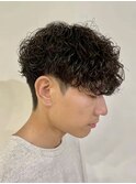 メンズマッシュ波巻きスパイラルパーマメンズパーマ