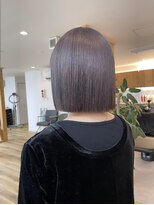 オアシス(oasis)&nbsp;【oasisマミ】ラベンダーグレージュカラー/小顔切りっぱなしボブ