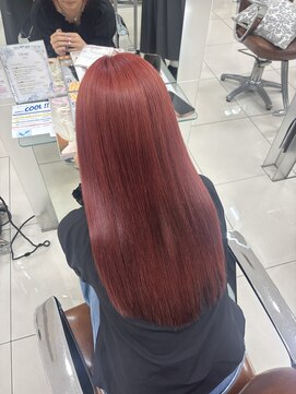 フォルテ 中田店 冬こそ派手髪!レッドオレンジ