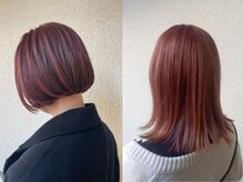 艶カラー、美シルエット、髪質改善で大人上品ボブ。