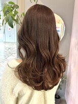 クム(kumu)&nbsp;★美髪縮毛矯正くびれ巻き◎小顔カット×ツヤ感ショコラブラウン