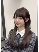 アマテラスゼロ 新宿(AMATELAS zero)&nbsp;王道ミディアムレイヤー/ココアブラウン/小顔カット/顔まわり