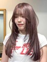 ナック 茶屋町(knack chayamachi) ピンクブラウン顔まわりレイヤー【阪急梅田】