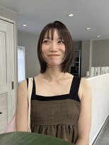 クローブ(CLOVE)&nbsp;ミディアムレイヤー×グレージュ