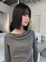 ステン(sten)&nbsp;カットカラーストレート矯正トリートメントボブ