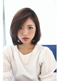 大人かわいい☆暗髪×ストレートボブ