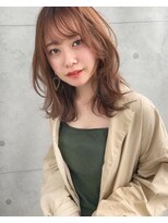 【GARDEN 田中麻由】柔らかラベンダーベージュくびれセミディ