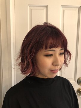 ロンドアベニール 北千住(Lond avenir) namie ブリーチダブルカラー×REDカラー