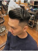 ショート　パートスタイル　フェード【HOMME HAIR ZERO伊藤】