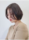【松戸 駅近】センターパートショートボブ