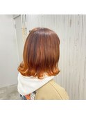 オレンジ*バレイヤージュ