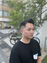 メリケンバーバーショップ フクオカ(MERICAN BARBERSHOP FUK)&nbsp;メンズカットナチュラルフェード七三スタイル