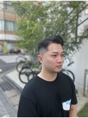 メンズカットナチュラルフェード七三スタイル