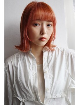 アレンヘアー 松戸店(ALLEN hair) くびれボブ/外ハネボブ/オレンジブラウン
