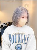 ミディアムレイヤーカット ボブウルフ/20代30代/ケアブリーチ