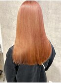 初めてのブリーチにおすすめ!ブリーチ1回のピンクオレンジ