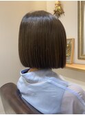 乾かすだけでまとまるボブ