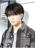 シースルー毛流れマッシュ