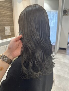 ビスクヘアデザイン(bisq hair design) セミロング/グレージュ/ダークカラー/透明感/艶感/髪質改善