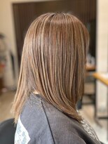 アトリエコア(Atelier Coa) ミルクティーベージュカラーくびれヘアグレージュカラー韓国