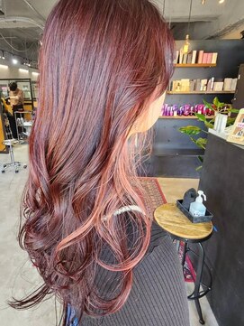 リンダイーロ(Linda Hiro) 【札幌円山】ダブルカラー/デザインカラー/コーラルピンク