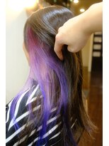 ジニアル(XeniaL) インナーカラー×パープルグラデーション