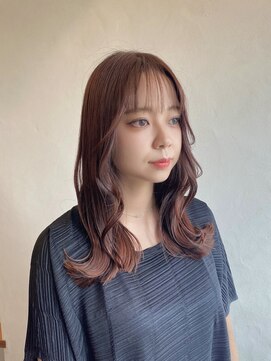 トワ(toi) ピンクブラウン/ブリーチなしダブルカラー/横浜