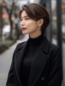 アルトリスト(Altruist Aging×HAIR&SPA) ☆イメチェンピンクベージュアンブレラカラー前髪クールショート