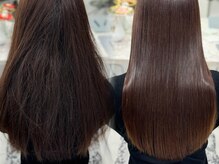 《*髪質改善酸性ストレート*》"髪質改善酸性ストレート"のビフォーアフター[梅田/髪質改善/韓国]