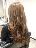 【Brella hair design】ブリーチ無☆Wカラー×シルバーベージュ